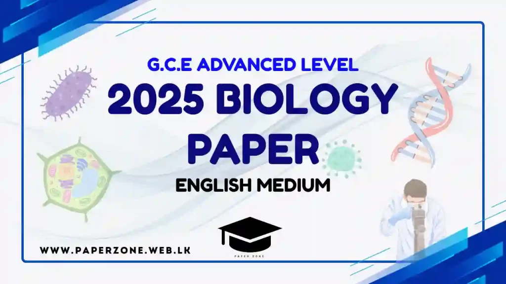 2025 biology paper english medium