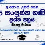 2025 combined maths paper sinhala medium