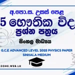 2025 physics paper sinhala medium